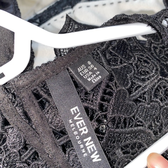 Ever New black embroidered peplum top - Picture 4 of 12